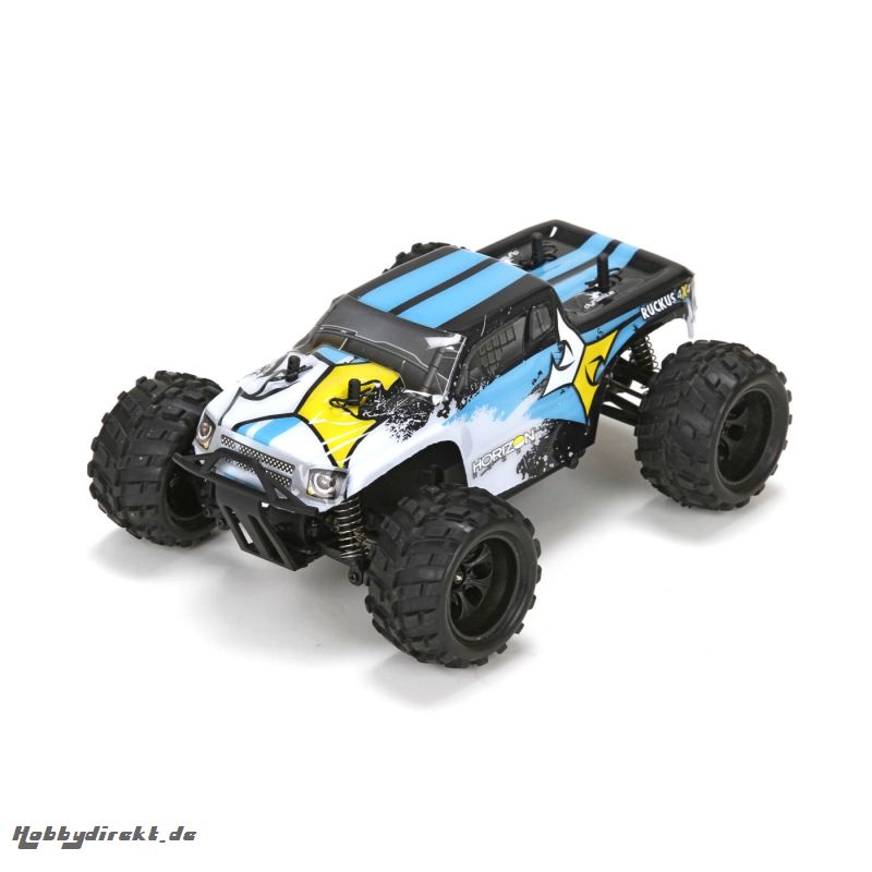 Ruckus 1:24 4wd MT: Blk/Wht RTR Horizon ECX00013T1