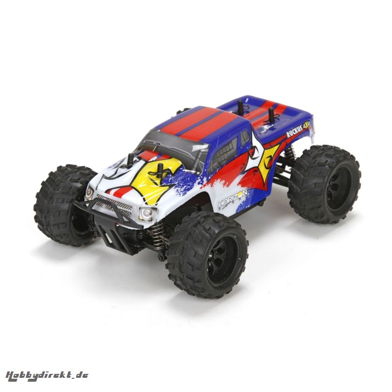 ECX Ruckus 1/24 4WD Monstertruck RTR, blau/weiß Horizon ECX00013T2