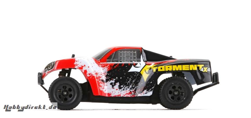 ECX Torment 1/24 4WD Short Course Truck RTR, schwarz/rot Horizon ECX00014T2