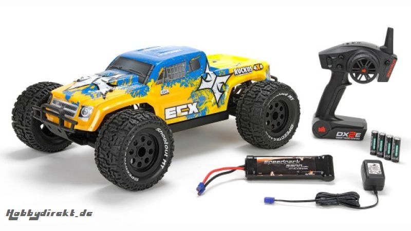 ECX Ruckus 1/10 4WD Brushless Monstertruck RTR mit AVC Horizon ECX03016I