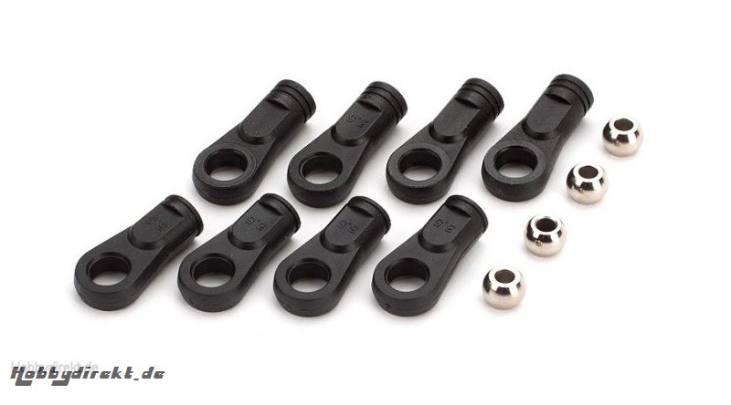 V2 Shock Rod Ends, Pivot Balls (4): Revenge E/N Horizon ECX1990