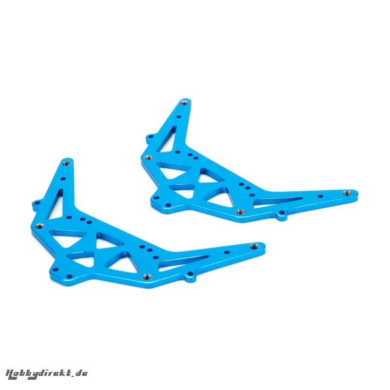 Side Plate Set, Aluminum, Blue: 1:24 4WD Temper Horizon ECX201009