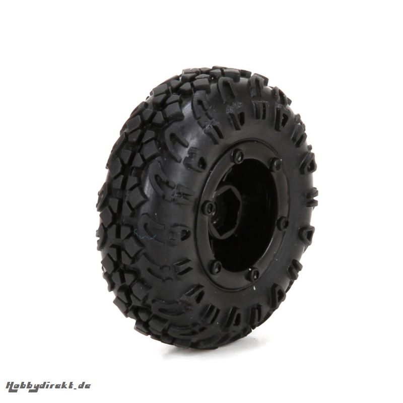 Front/Rear Premount Tire:1:24 4WD Temper Horizon ECX40005