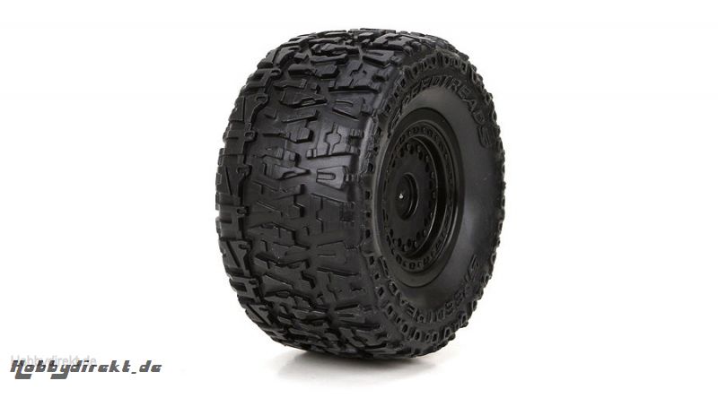 Front/Rear Premount Tire: 1/18 4WD Ruckus (2) Horizon ECX41000