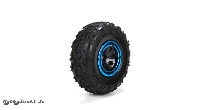 Front/Rear Premounted Tire (2): 1:18 4WD Temper Horizon ECX41003