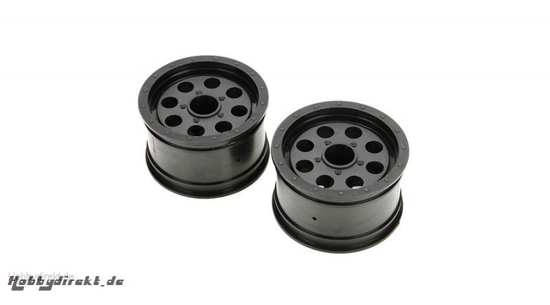 Wheel, Ruckus, Front/Rear, Black (2) Horizon ECX43007