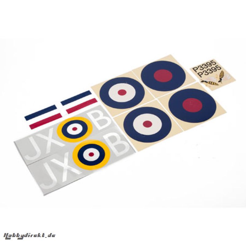 E-flite  Dekorbogen Set: Hawker Hurricane 25e Horizon EFL297520