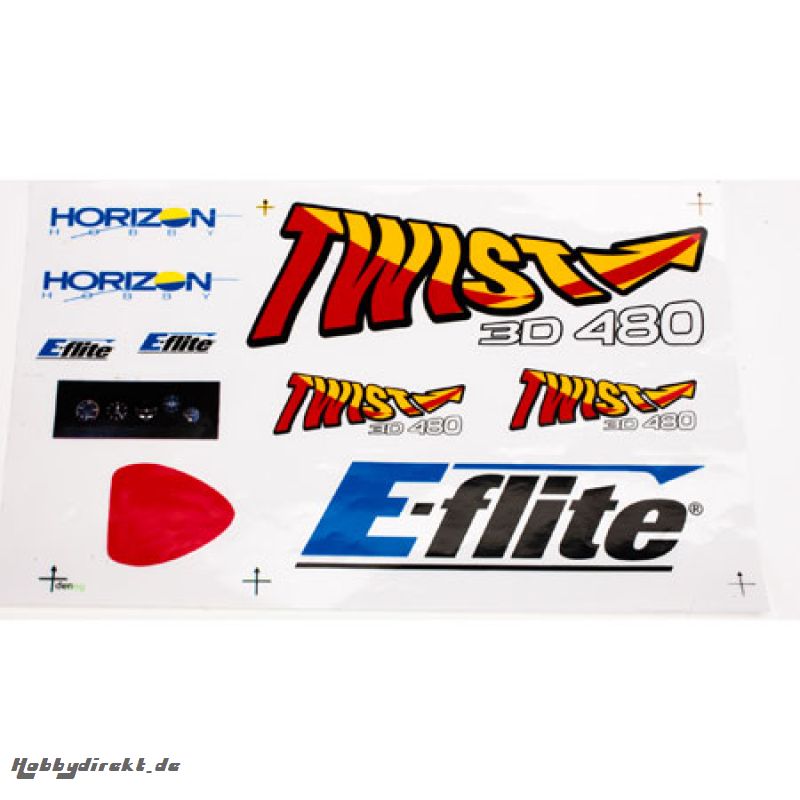 E-flite Dekorationsbögen: Twist 480 Horizon EFL300510