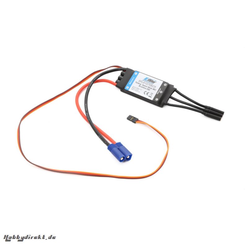 E-flite 70-Amp, getakteter BEC Brushless Regler mit EC5 Stecker Horizon EFLA1070EC5