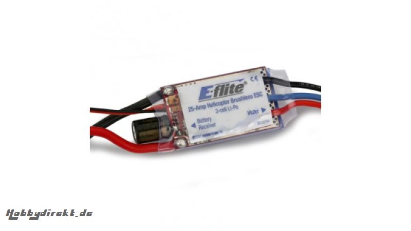 E-flite 25A Brushless-Regler, Helikopter Horizon EFLA325H