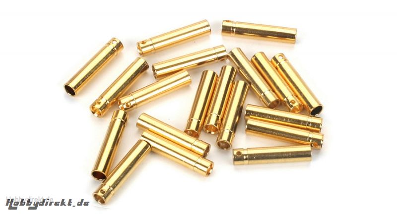 Gold Bullet Connector, Female, 4mm (30) Horizon EFLAEC514