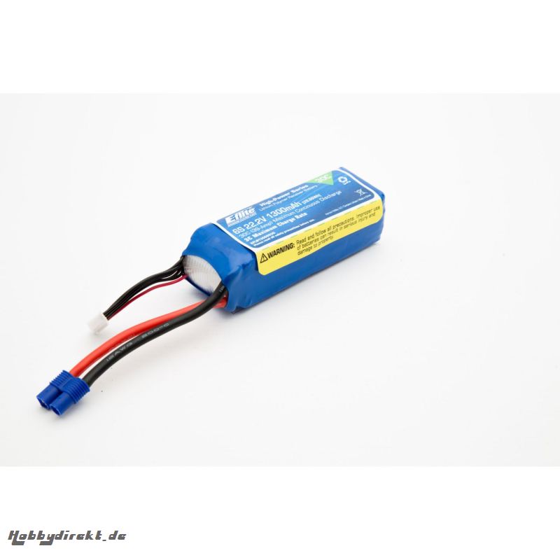 E-flite 6S 22,2V 1300mAh 30C LiPo-Akku m. EC3-Stecker Horizon EFLB13006S30