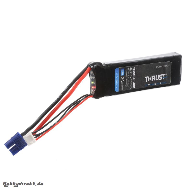 E-flite Thrust VSI 11.1V 1500mAh 3S 40C LiPo Akku Horizon EFLB15003S40