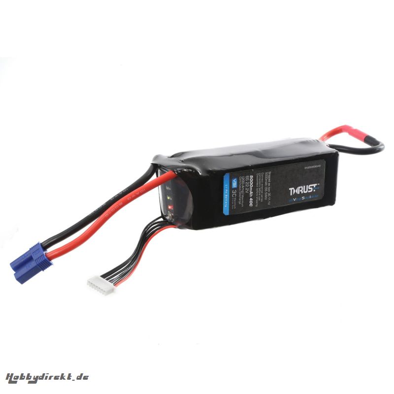 E-flite Thrust VSI 22.2V 5000mAh 6S 40C LiPo Akku Horizon EFLB50006S40