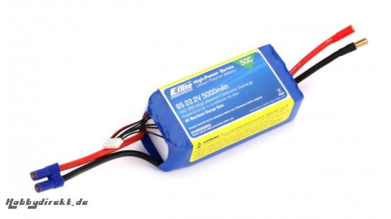 E-flite  5000mAh 6S 22.2V 50C Horizon EFLB50006S5