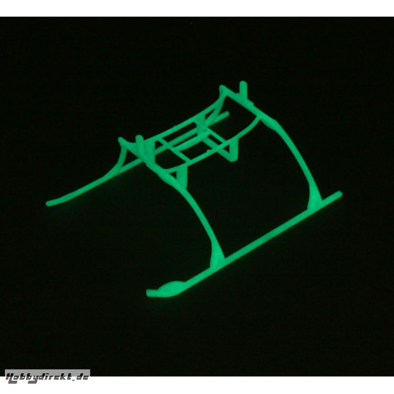 Landing Skid & Batt Mnt Set, Glow in the Dark:BMCX Horizon EFLH2222GL