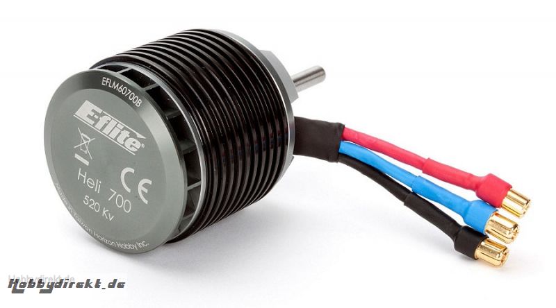 Heli 700 Brushless Outrunner Motor, 520Kv Horizon EFLM60700B