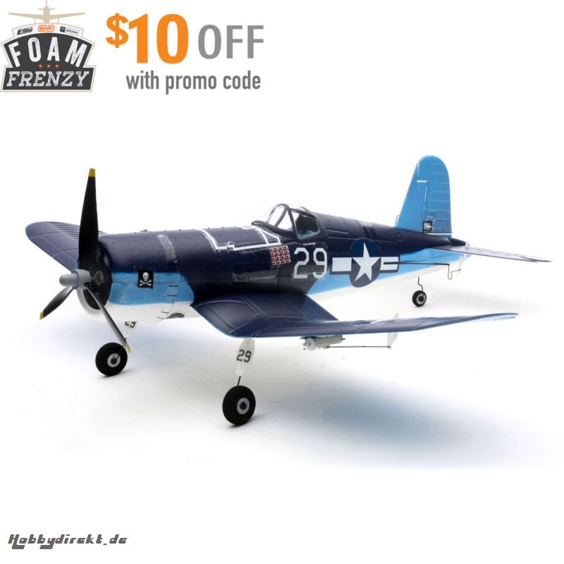 E-flite Ultra-Micro F4U Corsair BNF m. AS3X Horizon EFLU2680