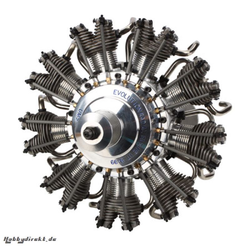 Radial  4 Stroke Glow Engine 9 Cyl 99cc Horizon EVOE999