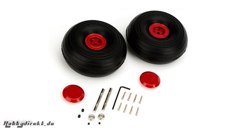 Wheel Package W/ Axils: Tigermoth 20cc Horizon HAN461514