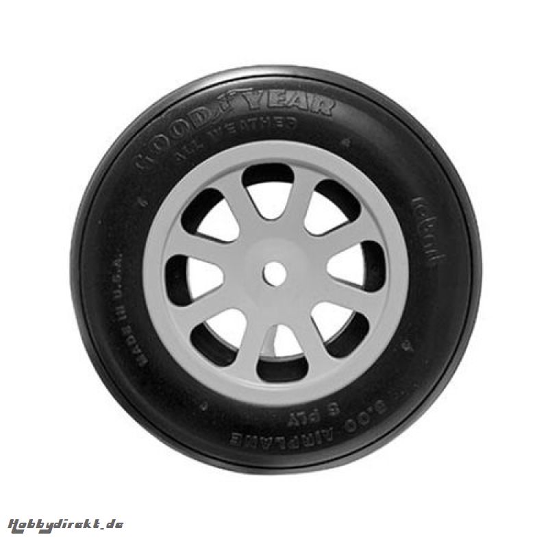 Robart5AlumWheels&TiresWhite:F4U-1D Corsair 60cc Horizon HAN476029