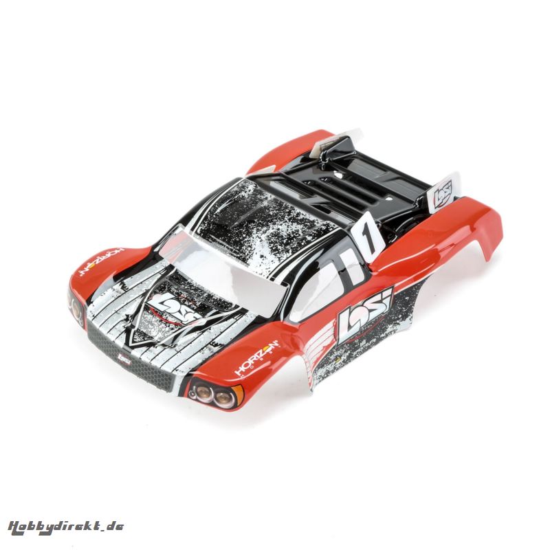 Losi 1/24 4WD Micro SCTE Body lackiert rot Horizon LOS200000