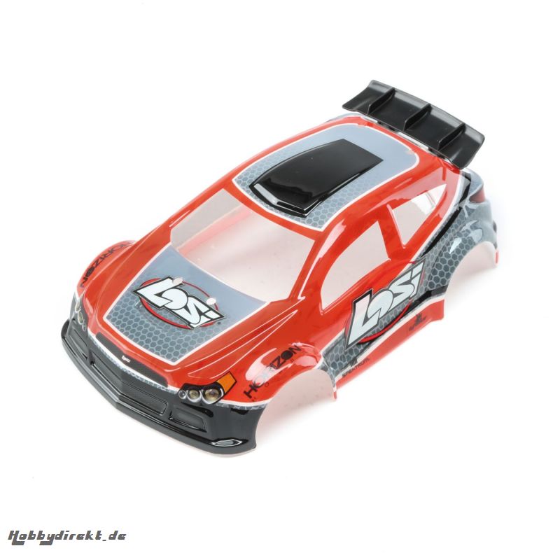 Losi 1/24 4WD Micro Rally X Body lackiert rot Horizon LOS200001