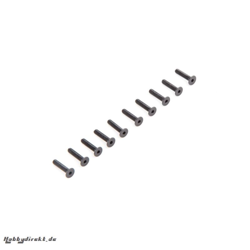 Flat Head Screws M2.5 x 12mm (10) Horizon LOS235010