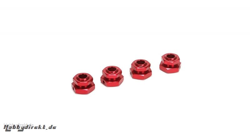 Losi LST XXL 2 Gas: Radmuttern 20mm Rot Horizon LOS242000