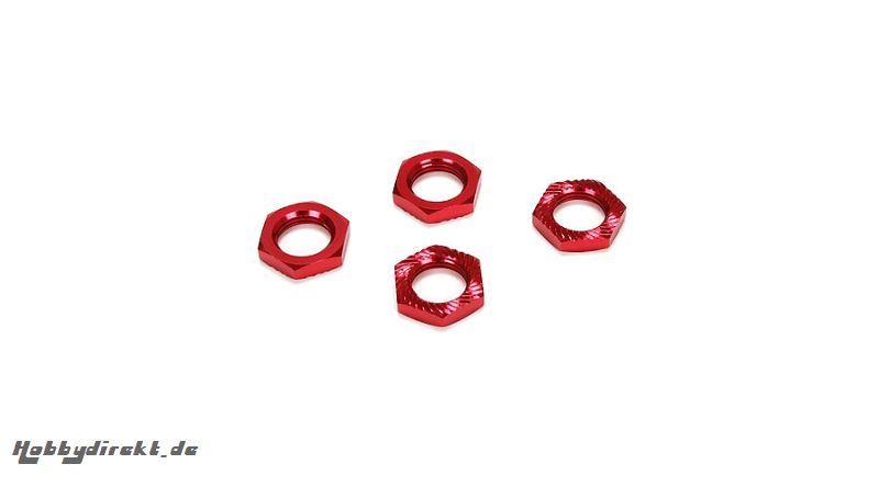 Losi LST XXL2-E : Mutter, 17 x 5mm, geriffelt, rot Horizon LOS242005