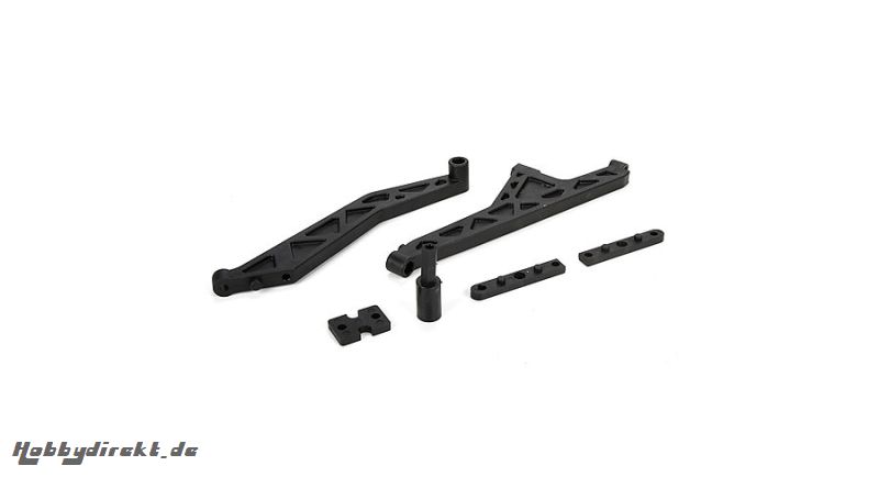 FR/RR Chassis Brace & CNTR Diff Spcr: MTXL Horizon LOS251037