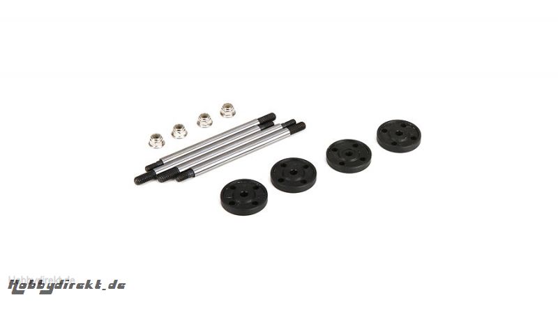 Fr/Rr Shock Shaft & Piston Set: 1:5 4wd Horizon LOS253005