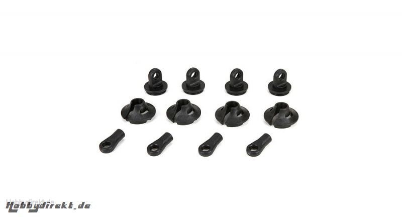 Spring Cups/Clips/Shock Ends (2): 1:5 4wd Horizon LOS253006