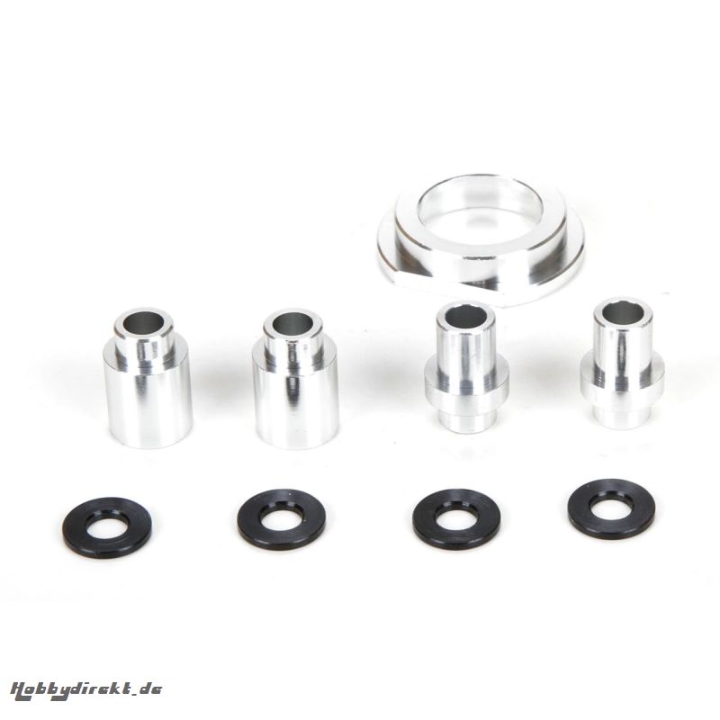 Engine Mount Spacer & Clutch Mount, AL, Slvr: MTXL Horizon LOS256008