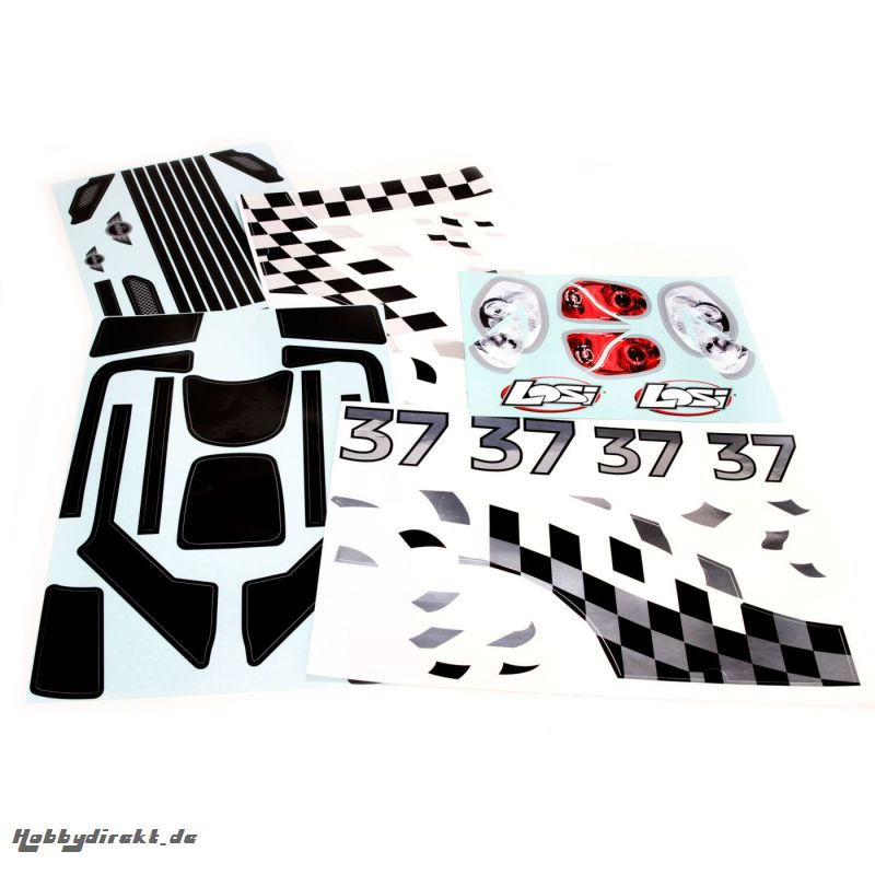 Losi 5IVE-R: Rally Stickerbogen Horizon LOS259001