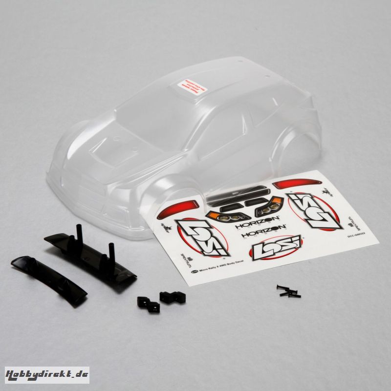 1/24 Micro Rally Clear Body Set Horizon LOS40001