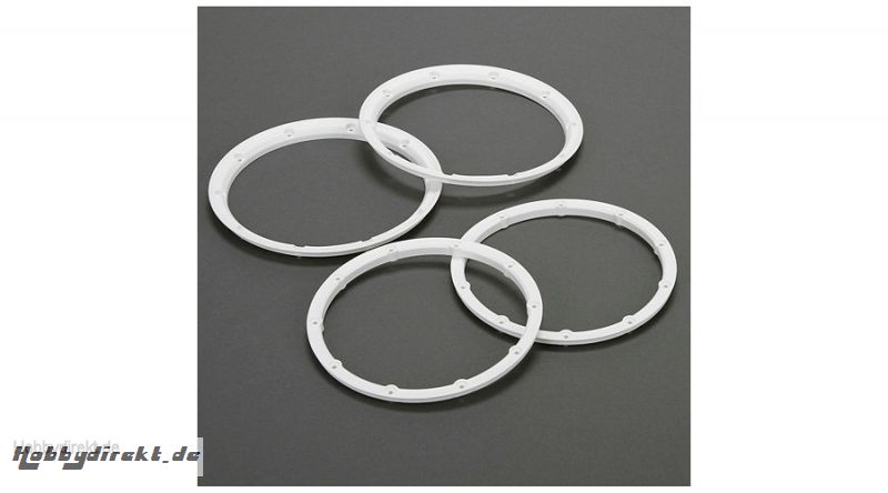 Beadlock Ring Set, White(2): MINI WRC Horizon LOS45000