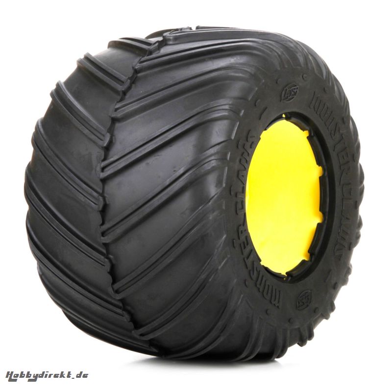 Monster Claw Tire L/R w/insert (2): MTXL Horizon LOS45014