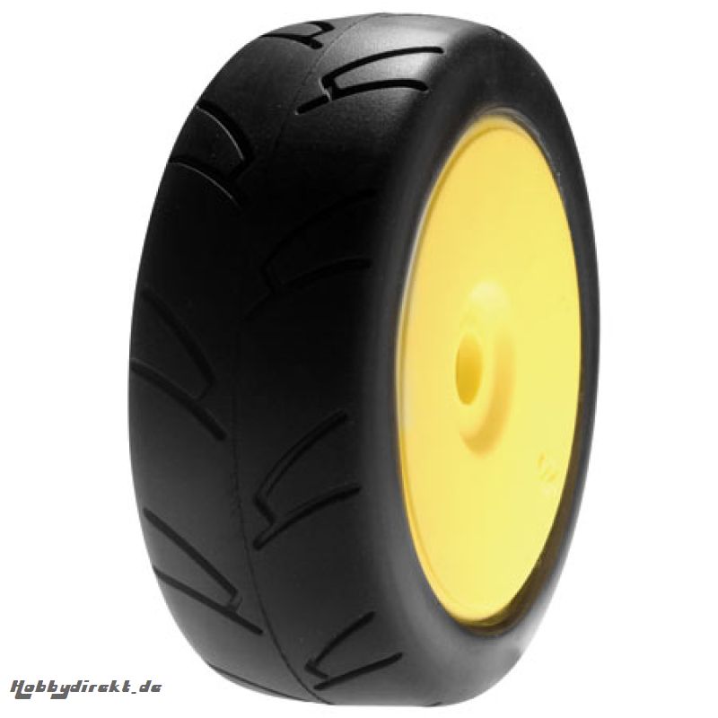 Losi  On-road Reifen mit gelber Felge: 8ight Horizon LOSA17759