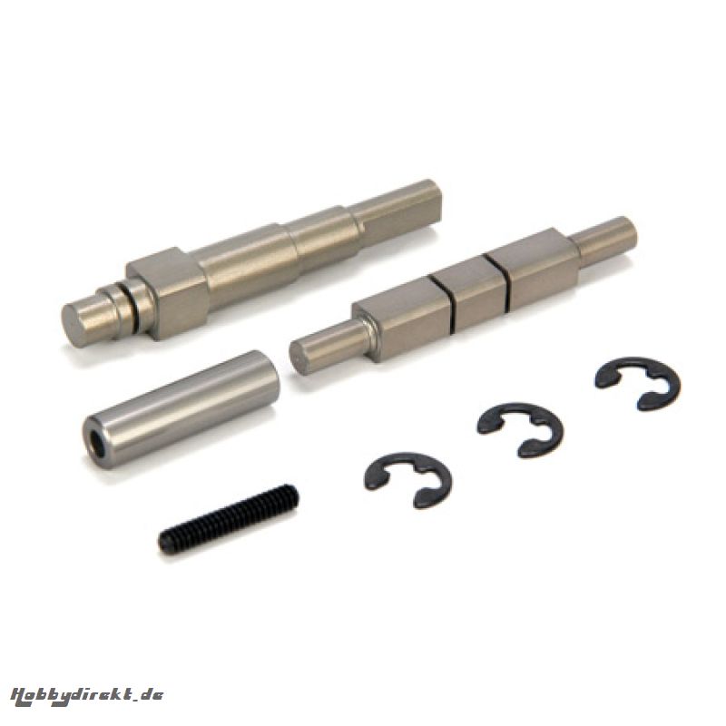 Aluminum Ctr. Trans Shaft Set, Hard Anodized: CCR Horizon LOSA3164