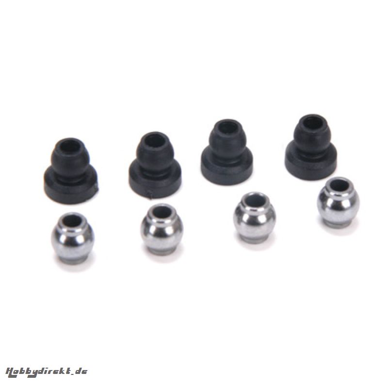 Upper Shock Bushings&Lower Shock Pivot Ball(4):CCR Horizon LOSA5012