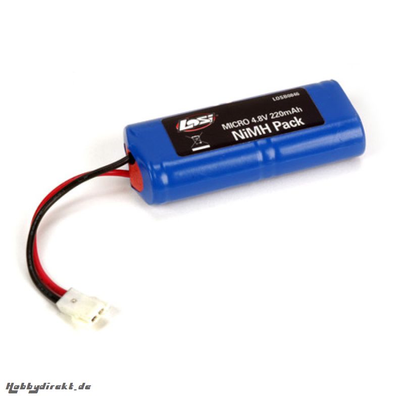 Losi 4.8V 220mAh NiMh Pack: Micro SCT/ Rally Horizon LOSB0846