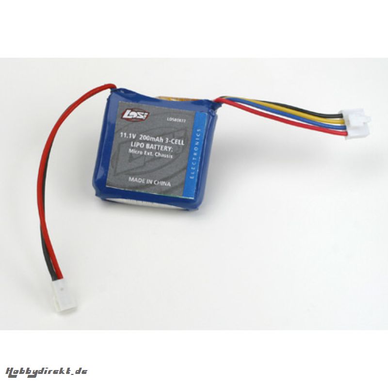 11.1V 200mAh 3S 15C LiPo: Mic Horizon LOSB0873