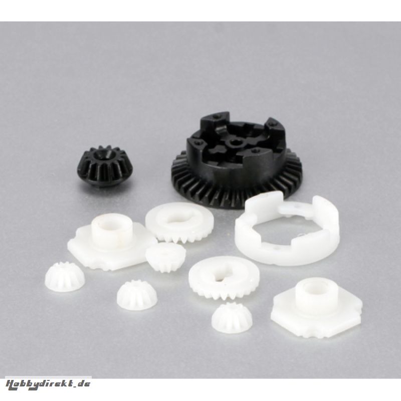 FR/R Metal Diff Gear & Housing Set: MLST2, MRAM Horizon LOSB0941