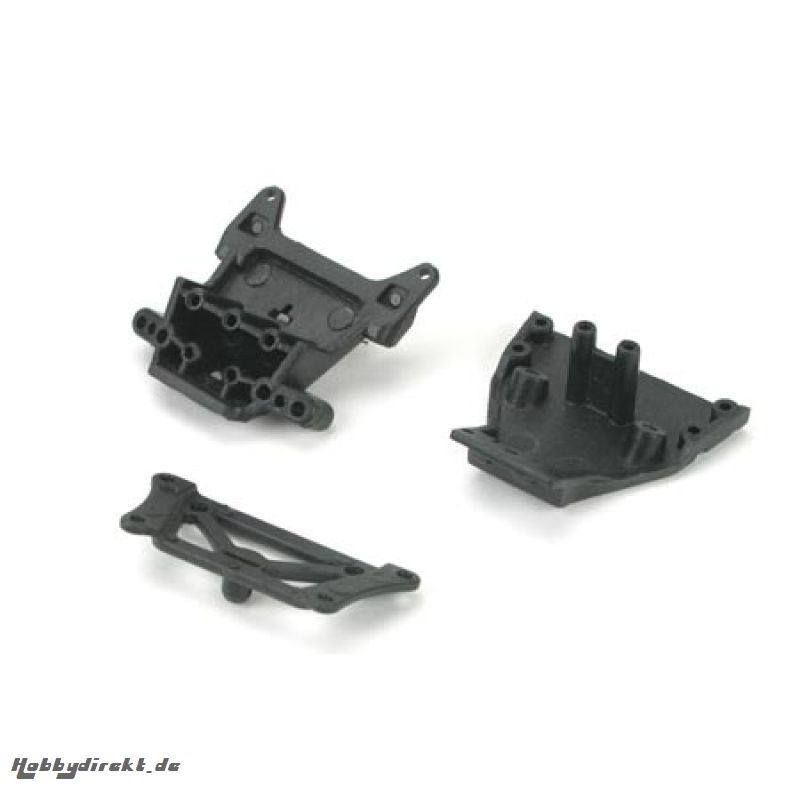 Front Bulkhead/Kickplate/Brace Set: Mini-T, MDT Horizon LOSB1018