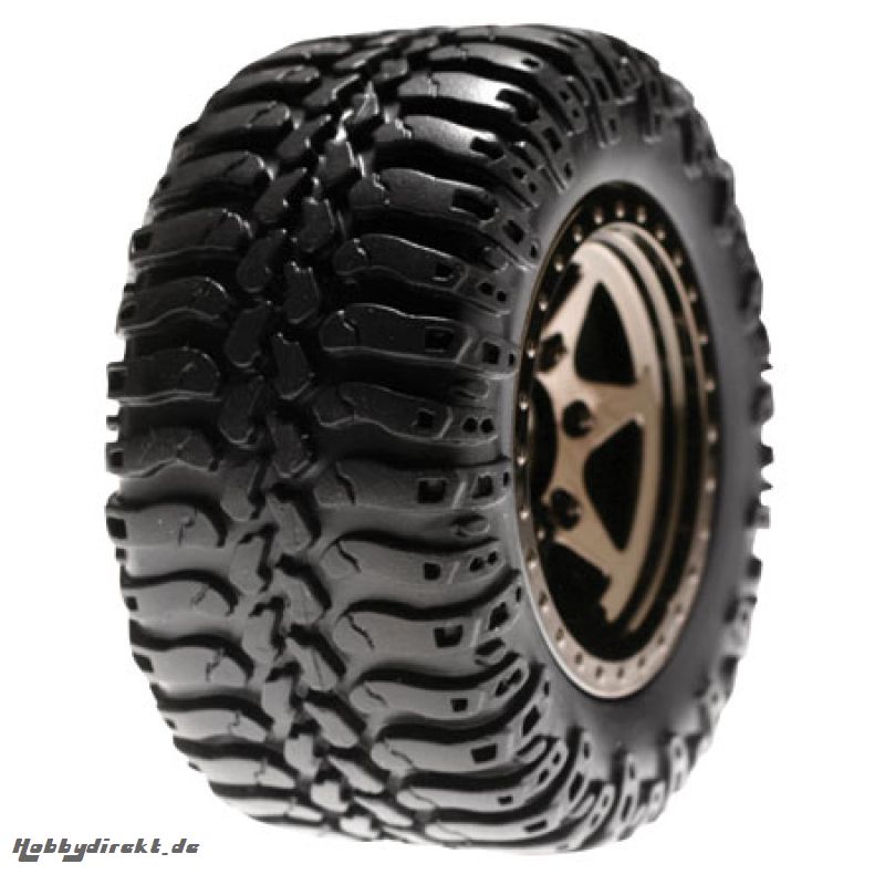 Front Wheels & Tires Mnted, B Horizon LOSB1075