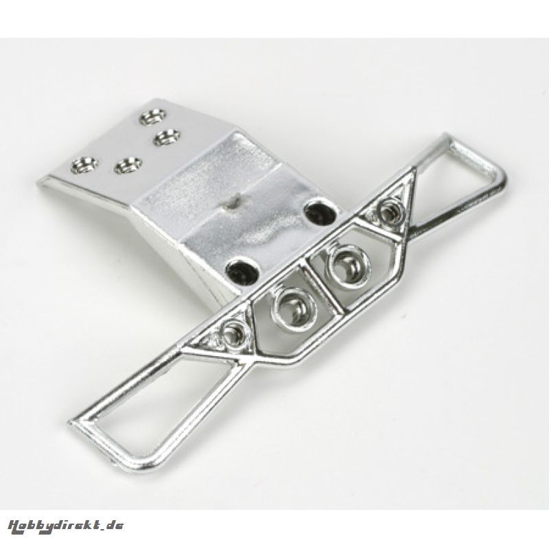 Front Bumper/Skid Plate, Chrome: Mini-DT Horizon LOSB1102