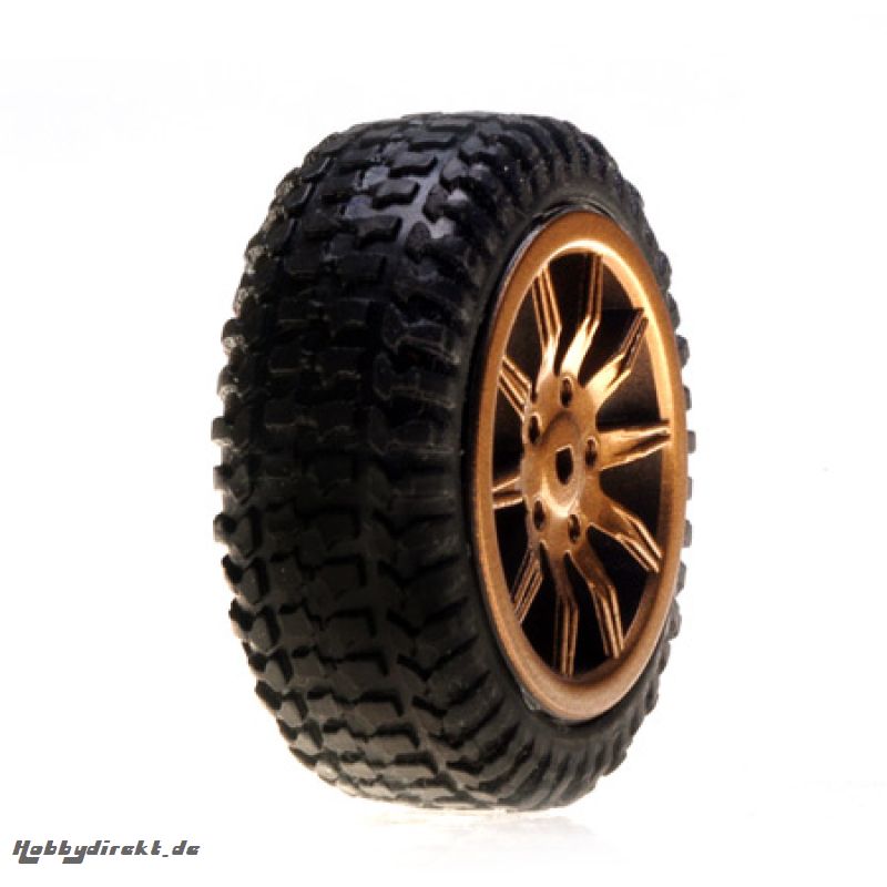 Tires, Mounted, Gold: Micro Rally Horizon LOSB1586