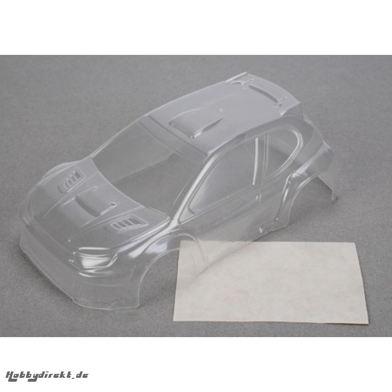 Micro Rally Body Clear with Decals Horizon LOSB1785