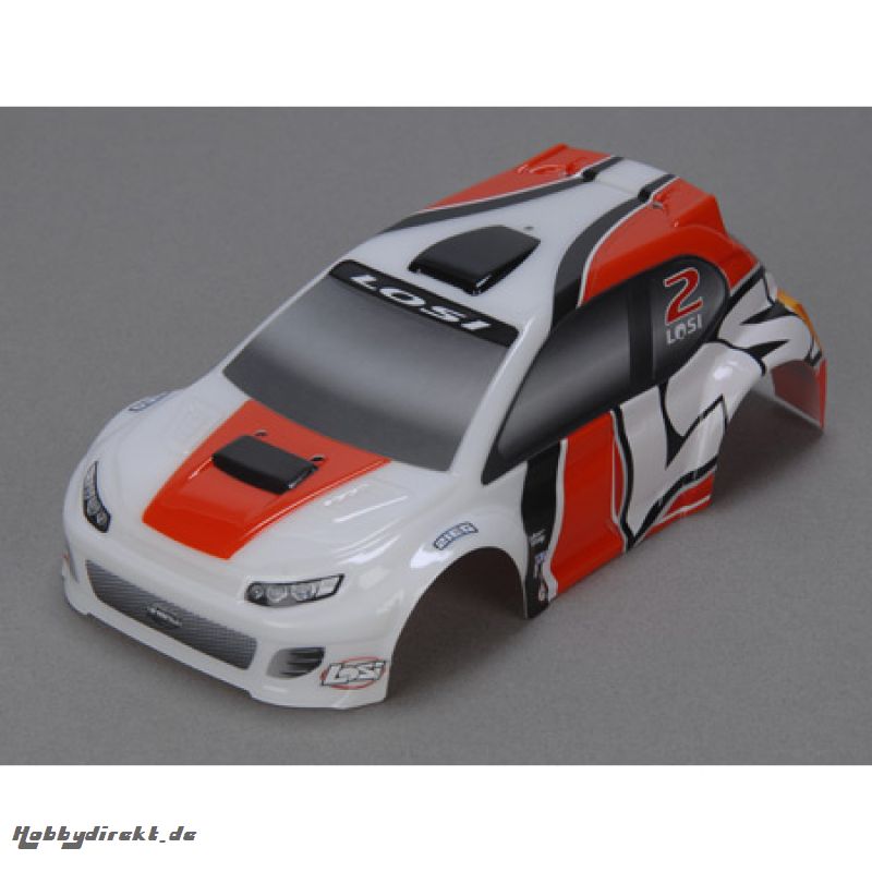 1/24 4WD Rally Painted Body, Orange Horizon LOSB1787